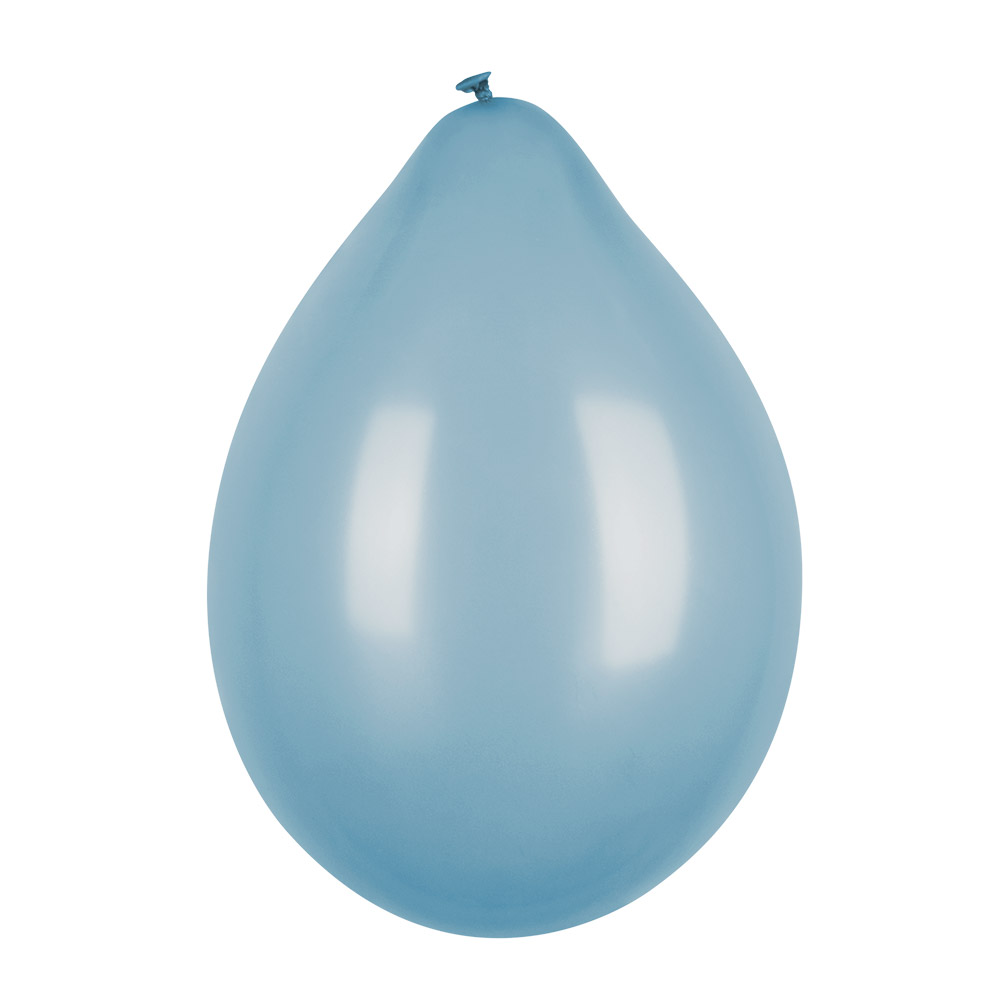 Metallic ballon blauw